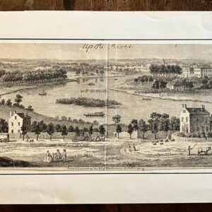 1749 Panorama of River Thames London View From Richmond Hill Fine Engraving