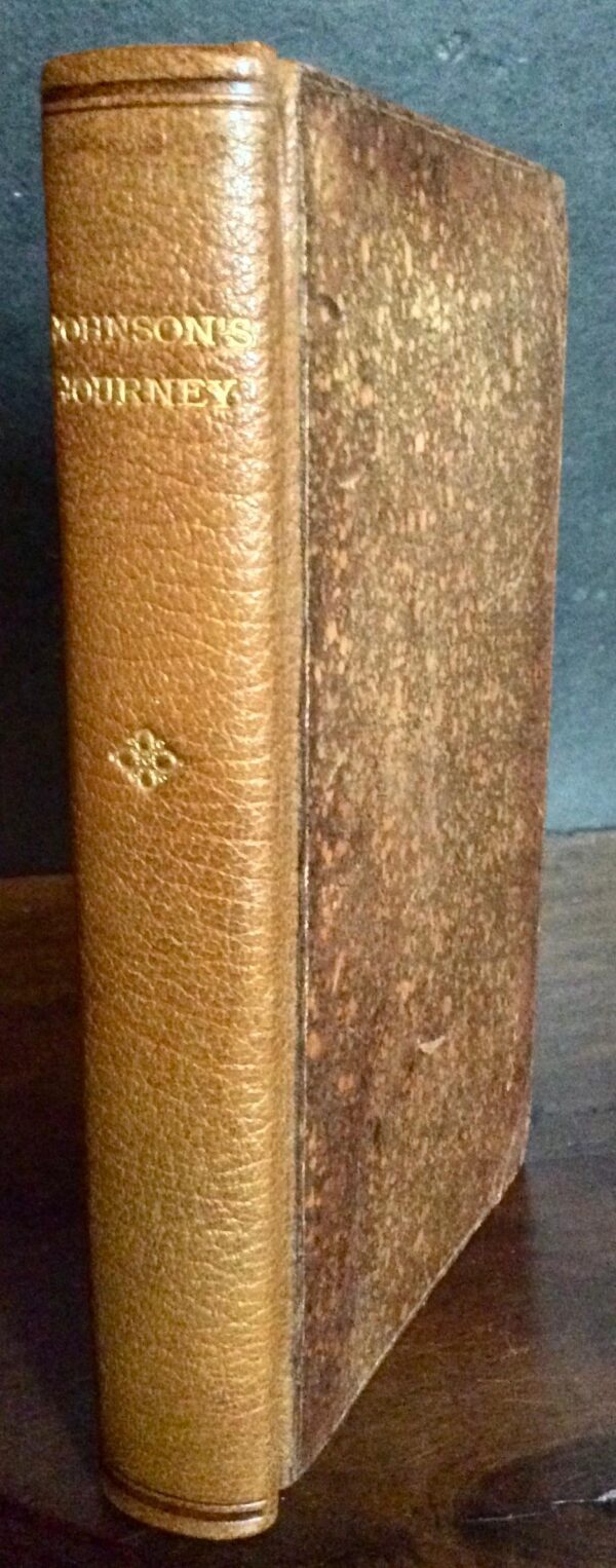 1775 Samuel Johnson 1st Ed A Journey to The Western Islands of Scotland Leather