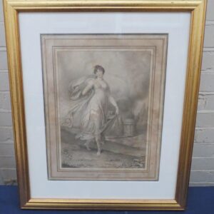 1807 Stipple Engraving after Richard Cosway Aquatint Lady Heathcote