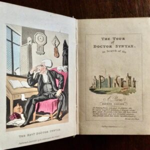 1828 The Tour of Doctor Syntax Rowlandson Hand Coloured Plates Miniature Edition