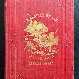 1846 1st Edition Charles Dickens Novel The Battle of Life Original Decorated Binding