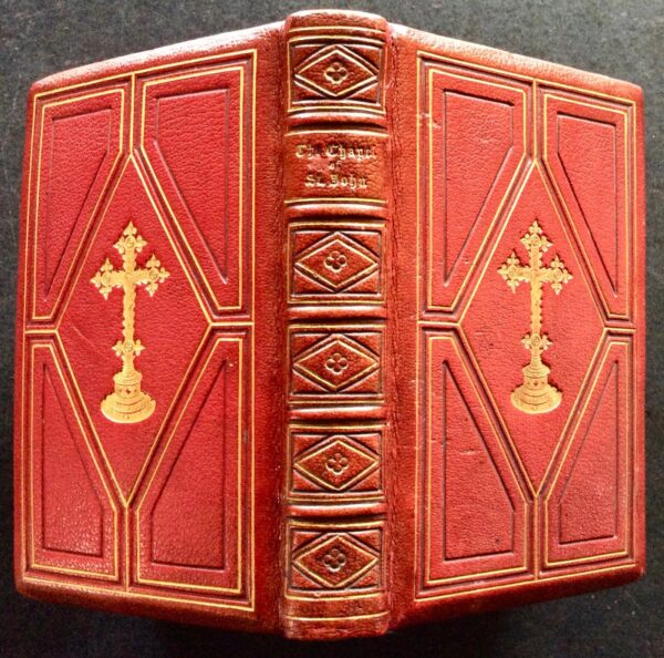 1861 The Chapel of St John by Kenelm Henry Digby Fine Leather & Silk Binding