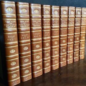 1864 Works Of John Lothrop Motley Dutch History Riviere Leather Bindings 9 Vols