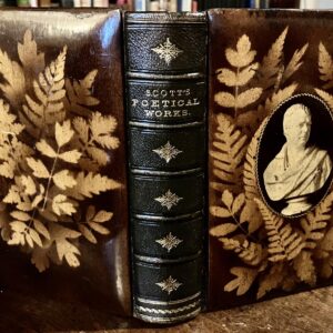 1870 Poetical Works of Sir Walter Scott Wooden Mauchline Ware Binding