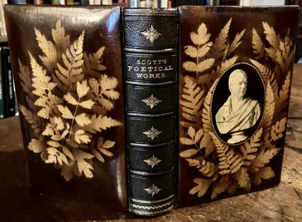 1870 Poetical Works of Sir Walter Scott Wooden Mauchline Ware Binding