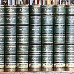 1874 Works of Charles Dickens Illustrated Ed 30 x Volumes Gilt Leather Bindings