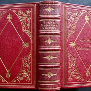 1875 Handbook of Pictorial Art by R St John Tyrwhitt Red & Gilt Leather Binding