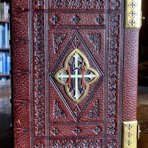 1880 The Book of Lessons Psalms & Lessons Superb Full Leather & Brass Binding