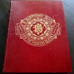 1881 - A Birthday Book Designed by Princess Beatrice Deluxe Edition Full Leather