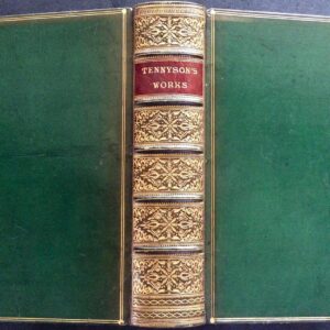 1881 Works of Alfred Tennyson Poet Laureate Large Illustrated ED Bickers Binding