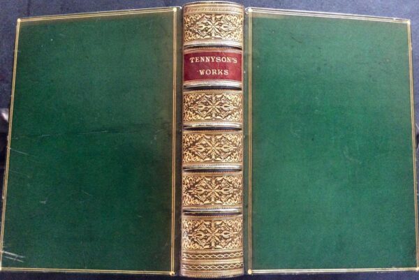 1881 Works of Alfred Tennyson Poet Laureate Large Illustrated ED Bickers Binding