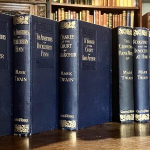 1890s The Complete Works of Mark Twain Rare 22 x Volume Set Illustrated