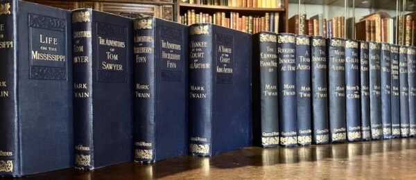 1890s The Complete Works of Mark Twain Rare 22 x Volume Set Illustrated