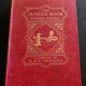 1908 The Jungle Book by Rudyard Kipling 1st Detmold Illustrated Edition 16 x Plates