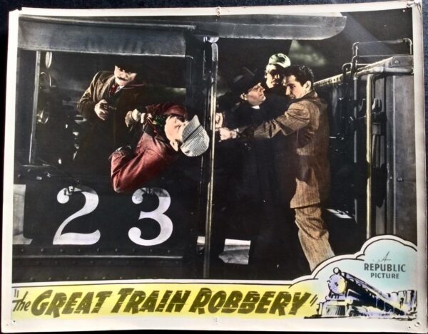 1941 Large Film Poster Lobby Card For The Great Train Robbery Original Print