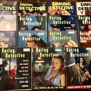 1950s The Daring Detective Scarce Collection of True Crime Magazines x 15