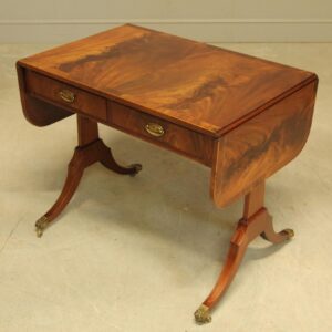 19th Century Curl Mahogany Sofa Table