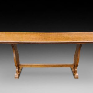 20th Century Burr Oak Refectory Table