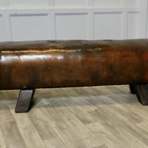 A Long Leather Pommel Horse Bench Seat