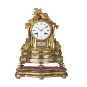 Antique French Ormolu Mantel Clock - Henri Jacot