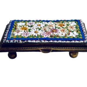 Antique Micro Mosaic Double Stamp Box c.1900