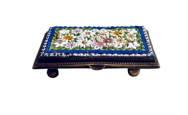 Antique Micro Mosaic Double Stamp Box c.1900