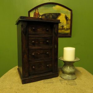 Antique Miniature Apprentice Piece Wellington Chest