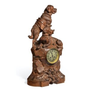 ‘Black Forest’ Walnut Clock c.1880