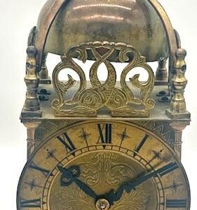 Charming English Smiths Brass Lantern Clock ca.1930