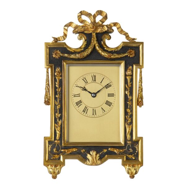 Elegant Gilt Brass Strut Clock Timepiece