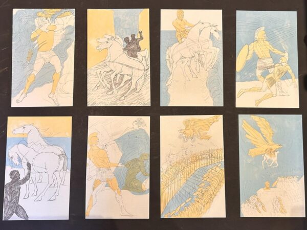 Elizabeth Frink Set of Eight Lithographs from The Iliad 1974