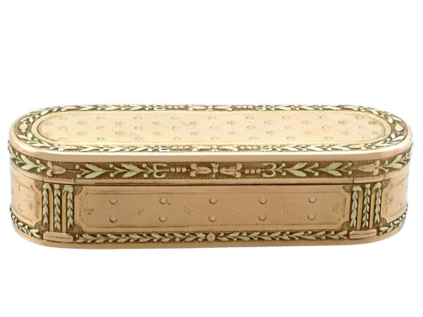 French 20ct Gold Snuff Box - Antique c.1870