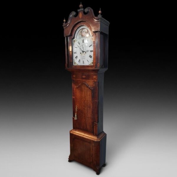 George III Oak Longcase Clock by John Collier, Cheadle