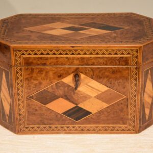 George III Tunbridge Ware Tea Caddy