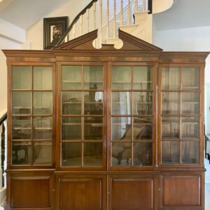 Large Antique Victorian Superb Quality Mahogany Breakfront Bookcase