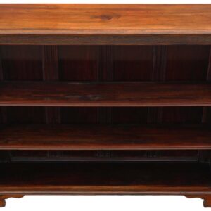 Large Quality Antique Red Walnut Adjustable Bookcase c.1900