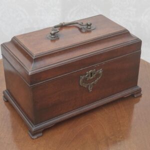 Mahogany Chippendale Period Tea Caddy