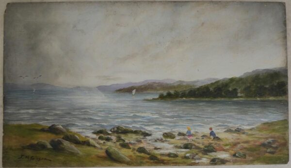 Oil on Board - 20th Century - Gareloch - Signed JM Gibson