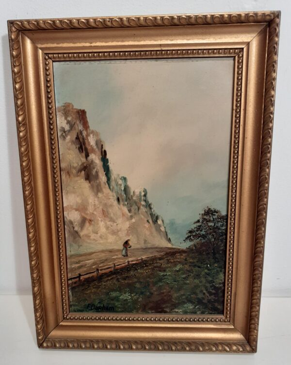 Original Mid-Century Oil Painting on Board