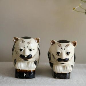 Pair of Chinese Stoneware Head Rests