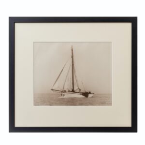 Pair of Original Prints of the Dutch Sailing Yacht Verona Signed Kirk Cowes