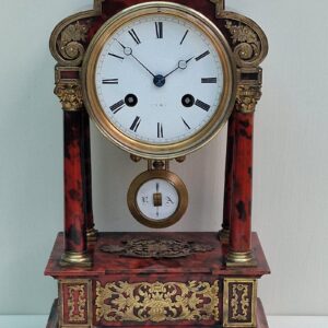 Red Tortoiseshell Portico Clock