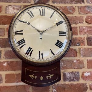 Regency Convex Drop Box Dial Clock, English Fusee c.1820