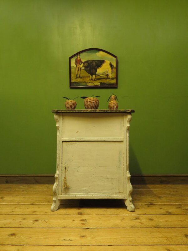 Rustic Old French Shabby Chic Dough Proving Cupboard with Lift Top