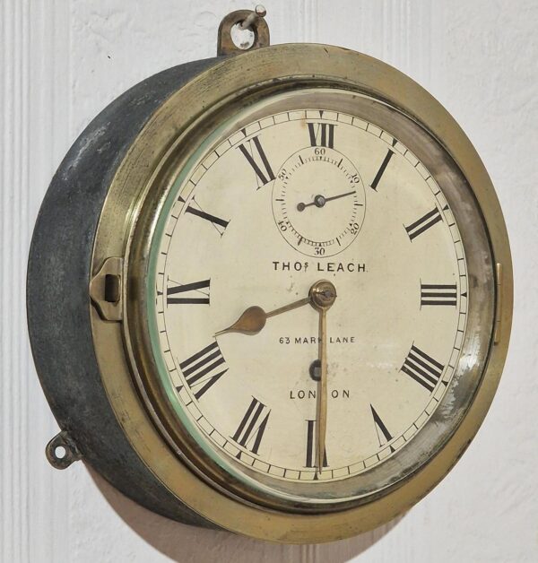 Thomas Leach, London Chronometer Fusee Ships Clock