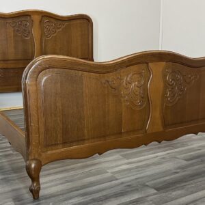 Vintage French Oak Double Bed