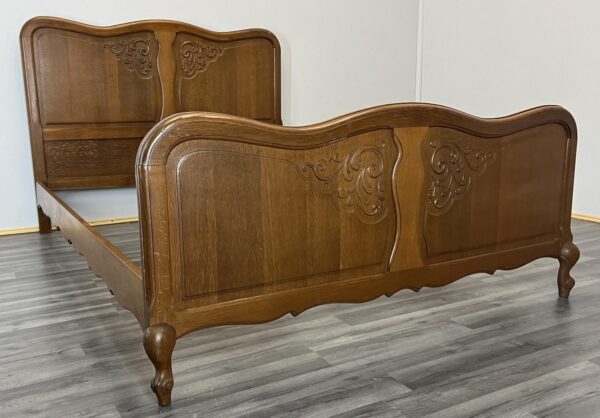 Vintage French Oak Double Bed