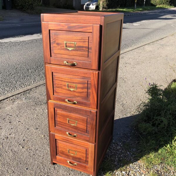 Vintage Mahogany Filing Cabinet