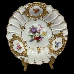 Vintage Meissen Charger Plate Floral (1924-1934)