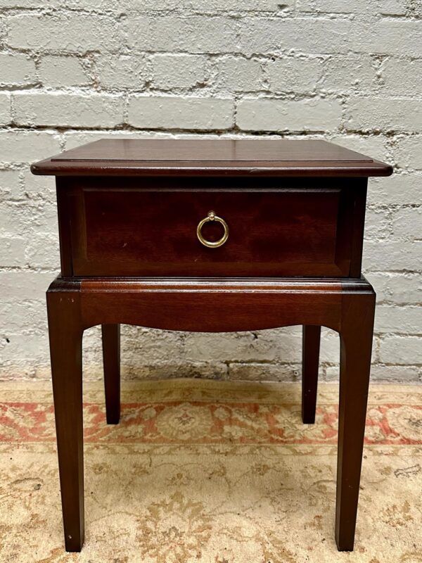 Vintage Stag Minstrel Bedside Cabinet / Original Mahogany Finish c.1970